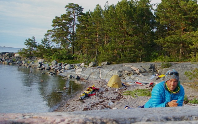 Bivouac à coté de Sandhamn en Suede - Aechipel de Stockholm