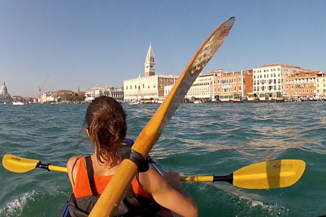 kayak à Venise dans la cité des Doges